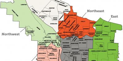 Portland suburbs map