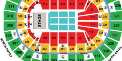 Moda Center concert seating map