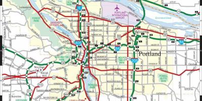 Map of Portland metro area