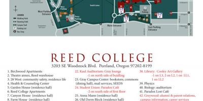 Map of reed College